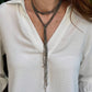 Pyrite Lariat Necklace