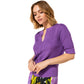 Lavande Half Sleeve Sweater