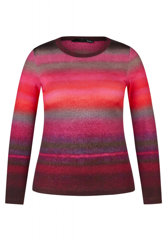 Rib Knit Ink Dye Long Sleeve Tee