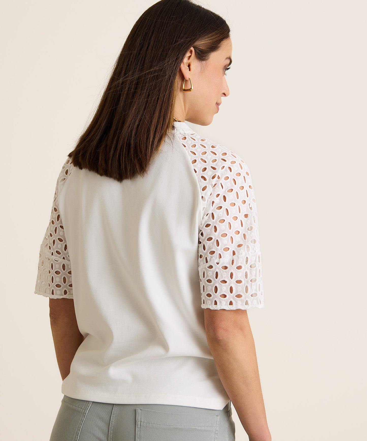 Crochet Sleeves Cotton Top