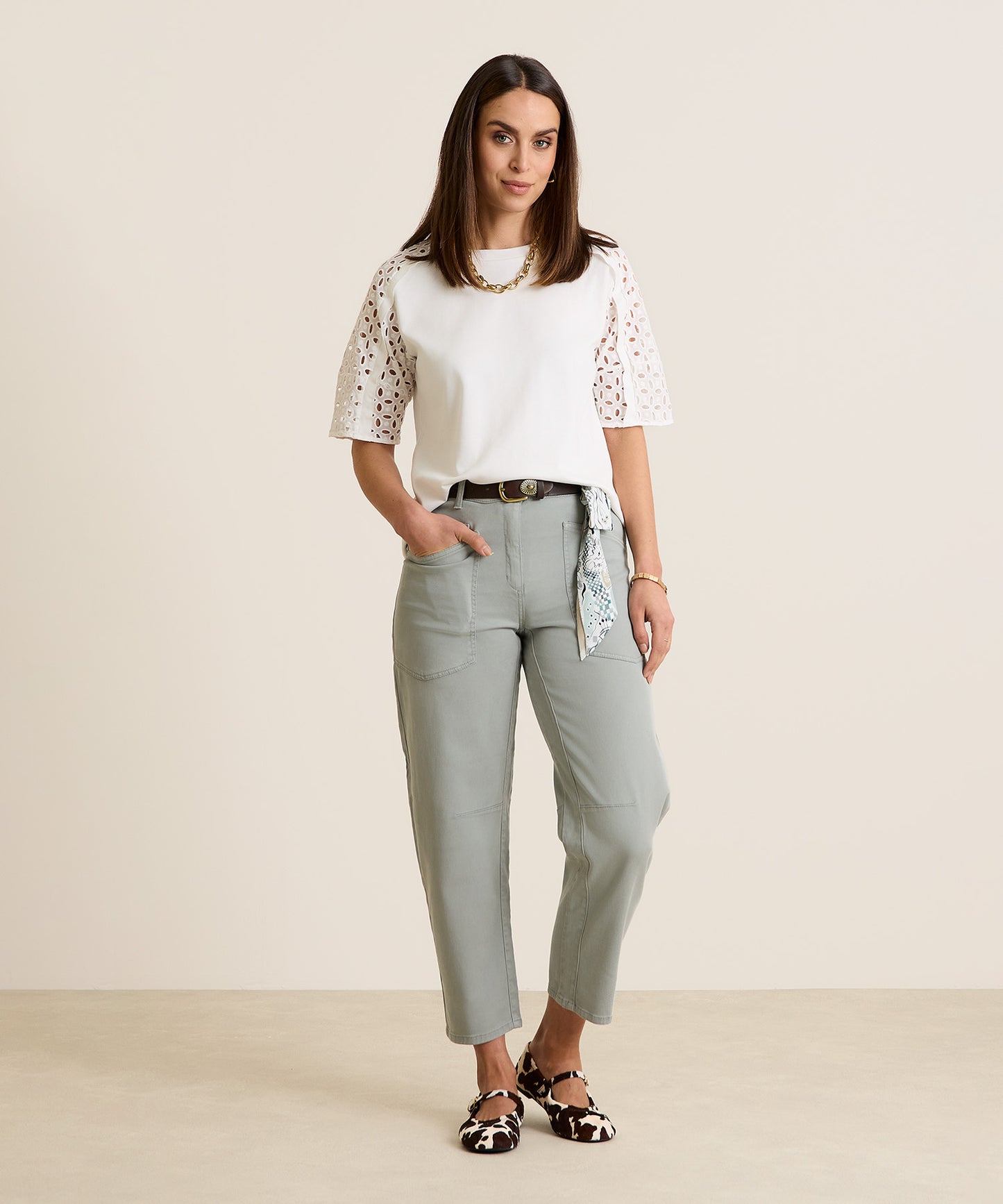 Crochet Sleeves Cotton Top