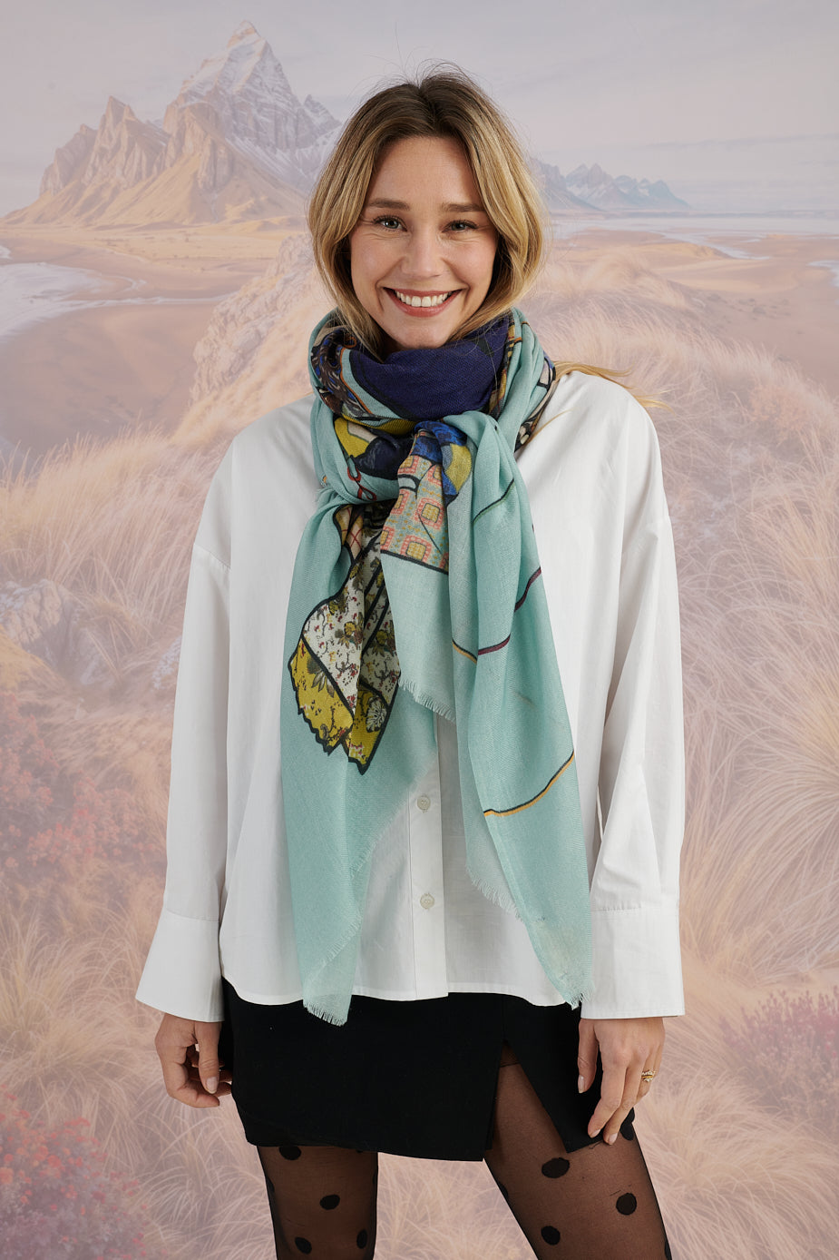 Clothing Line Wool Scarf