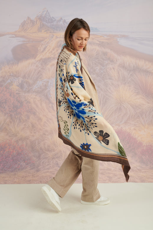 Travel Diary Wool Scarf