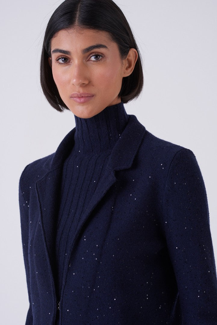 Sparkle-Knit Cashmere Blend Cardigan