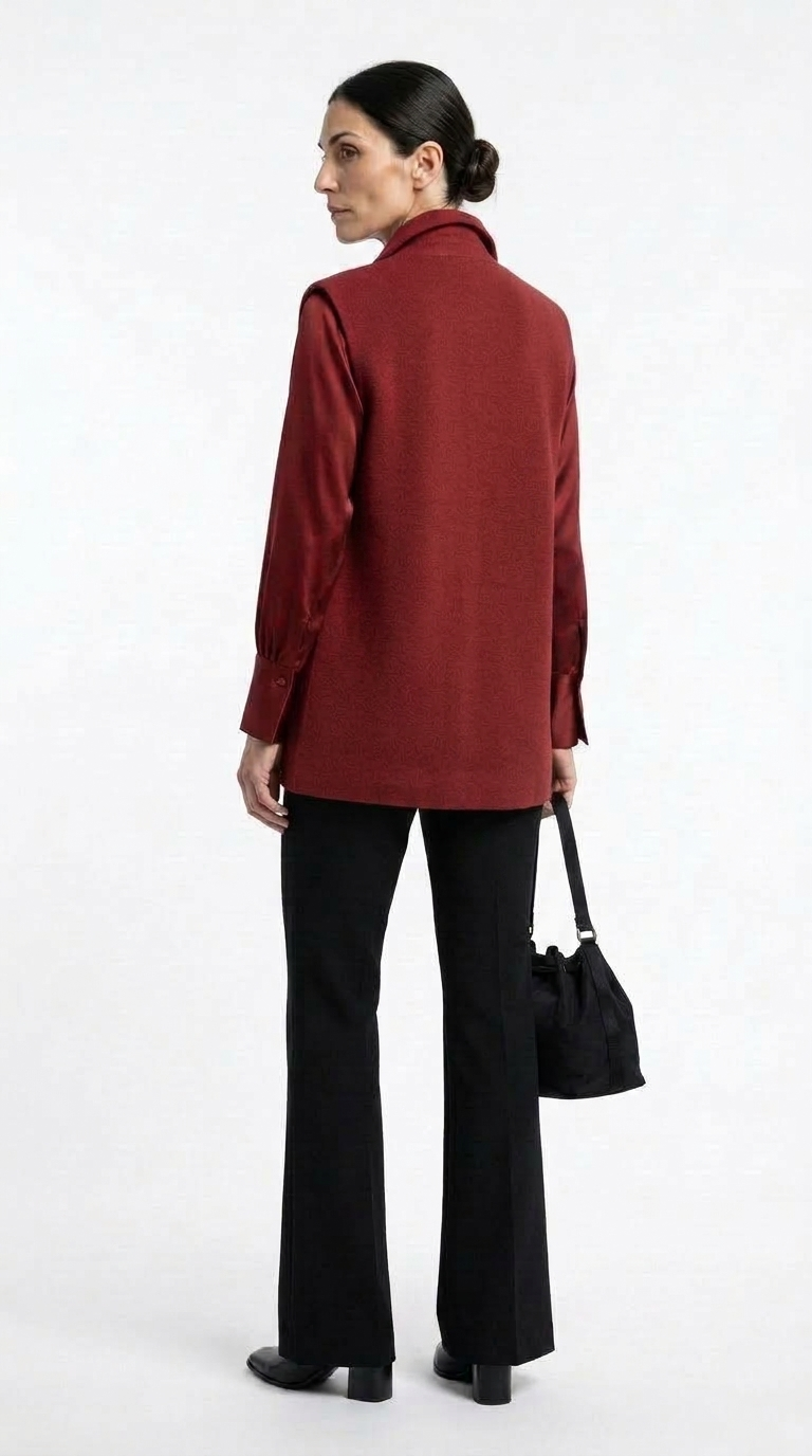 Cinched Cashmere Knit Vest