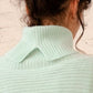 Roll-Neck Cocoon Cashmere Sweater