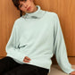 Roll-Neck Cocoon Cashmere Sweater