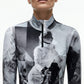 Downhill Skier Jersey Zip Top
