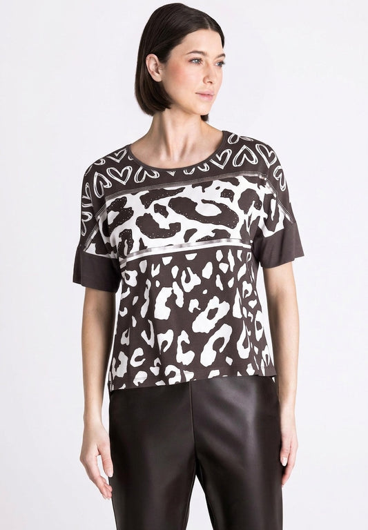 Leopard Lover Bedazzled Tee