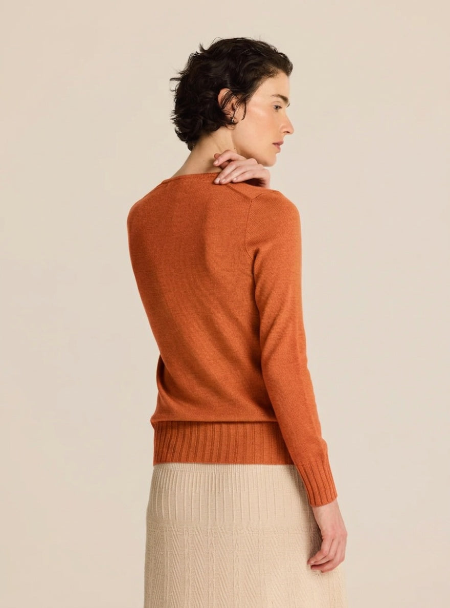 Ribbed Detailed Wool Sweater