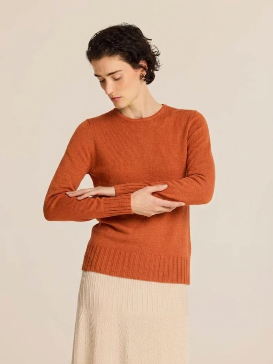Ribbed Detailed Wool Sweater
