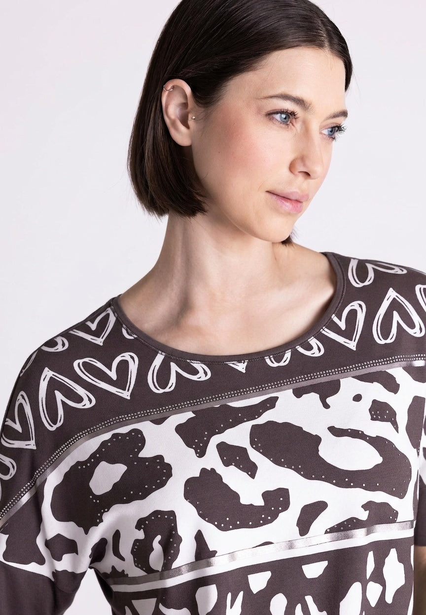 Leopard Lover Bedazzled Tee