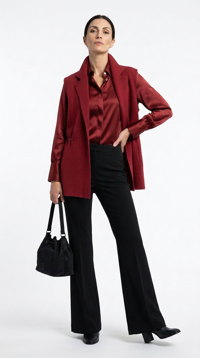 Cinched Cashmere Knit Vest