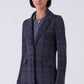 Macro Tweed Single Button Blazer
