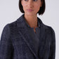 Macro Tweed Single Button Blazer