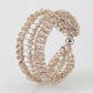 Silver Fishbone Crochet Bracelet