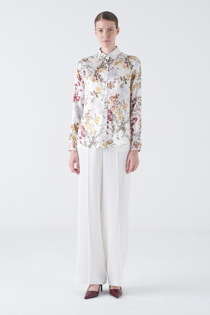 Papillon Garden Silk Blouse