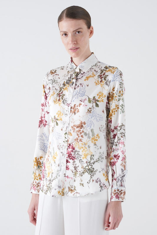 Papillon Garden Silk Blouse