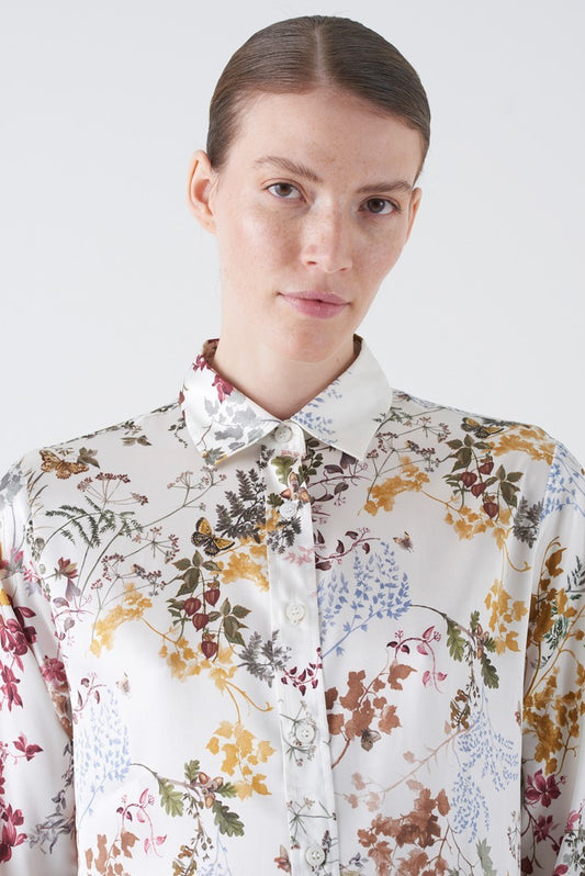 Papillon Garden Silk Blouse