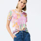 Pastel Satin Front Tee