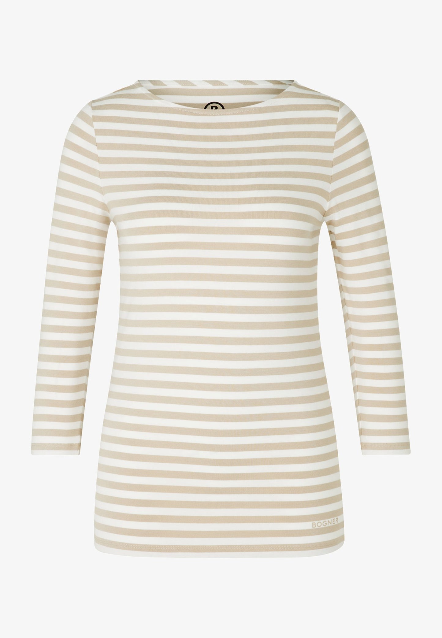 Boat Neck Striped Tee