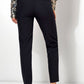 Pleated Pull-On Pants w Diagonal Zip Pockets