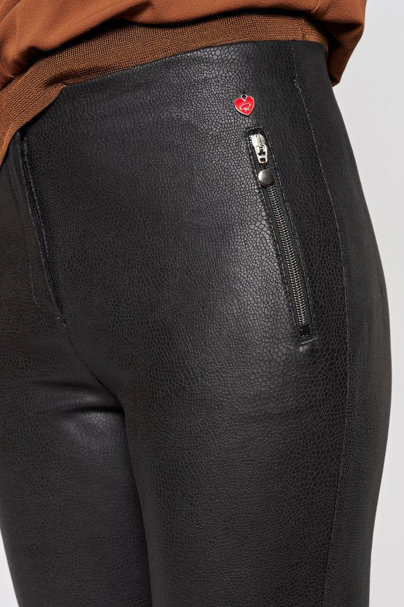 Fun Leather Zip Pocket Pant