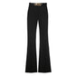 Belted Boot Cut Trousers
