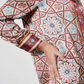Oriental Mosaic Kaftan Dress