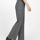 Graphite Wool Wide Leg Pull On Pants